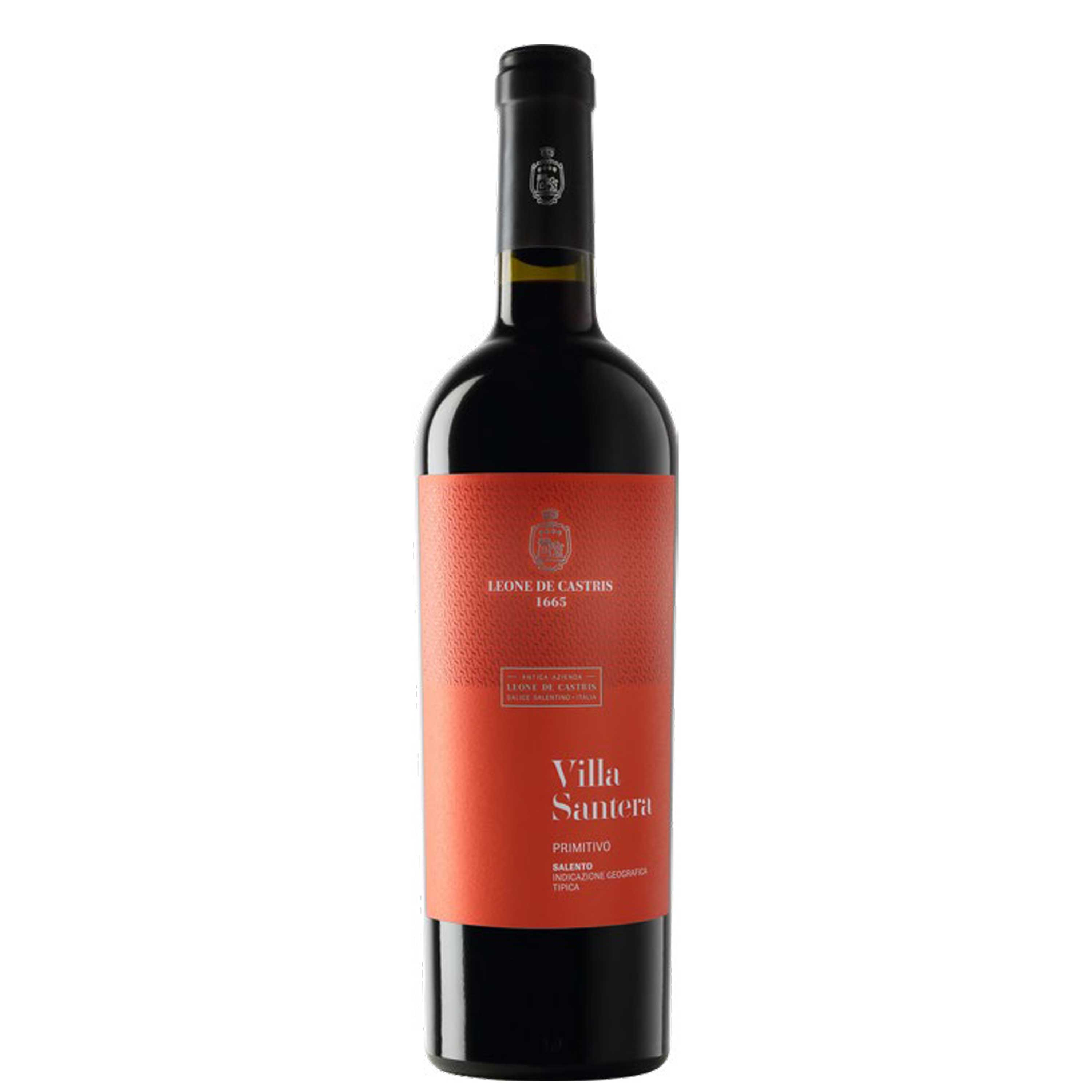 LEONE DE CASTRIS VILLA SANTERA PRIMITIVO DI MANDURIA CL75